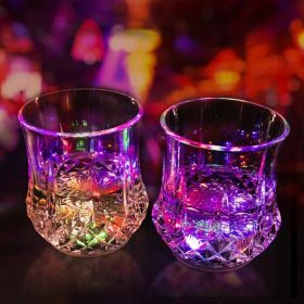 2 Packs Light Up Cups Liquid Activated Multicolor LED Glasses Light Up Drinking Shot Glasses,Glowing Wine Glasses Led Flashing Cups,Favors Adults (Option: defaulttitle)
