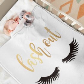 Flannel Fuzzy Blanket Long Eyelashes 150X200cm (Option: 150x200cm)